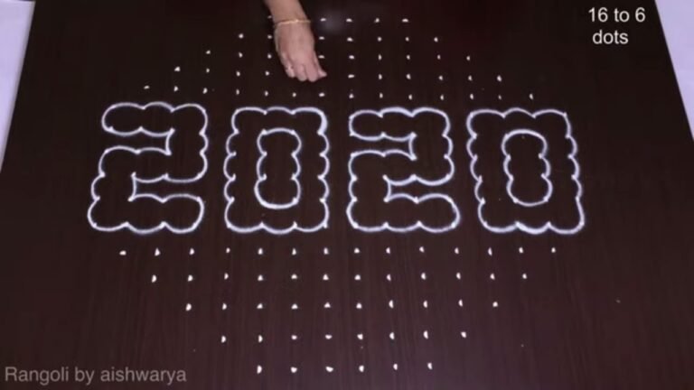 16-to-6 dot competition kolam