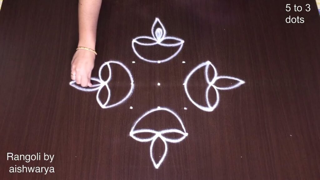 Diwali entrance kolam