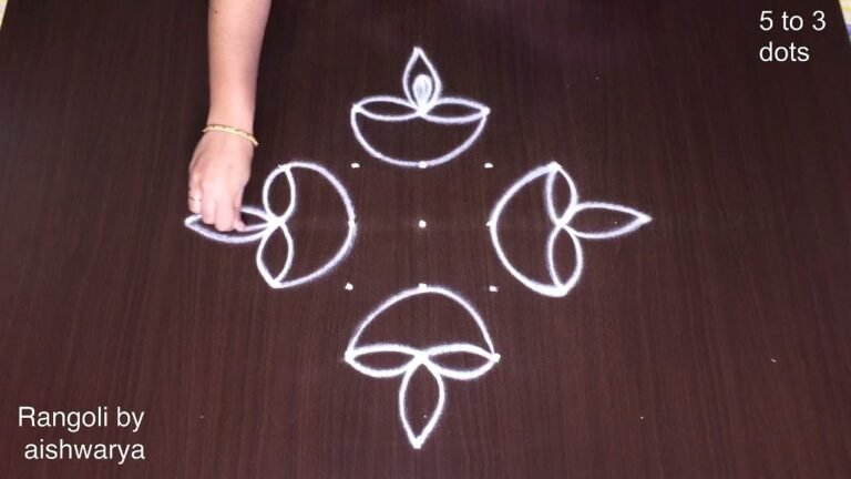 Diwali entrance kolam