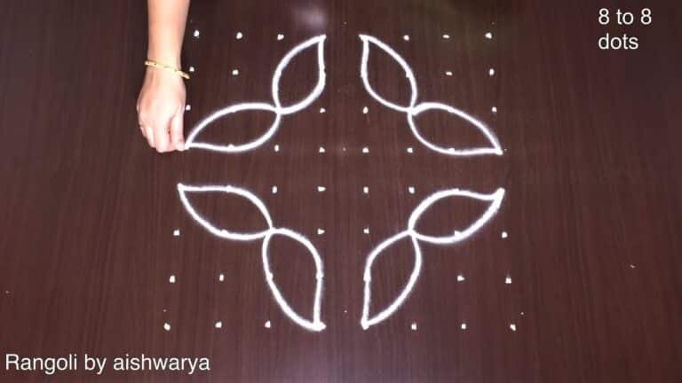 Kolam in Front of Pooja Room