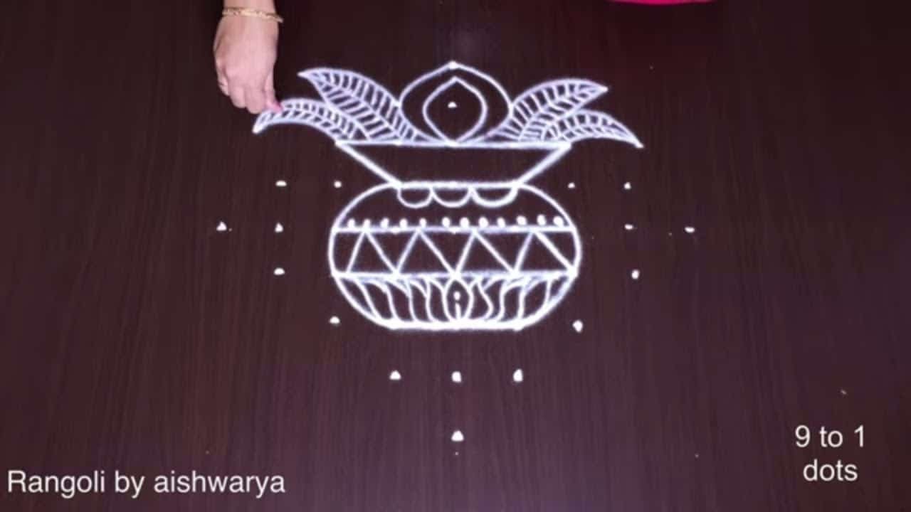 Kolam Rangoli for Bhogi