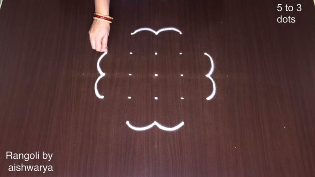5×3 dots kolam