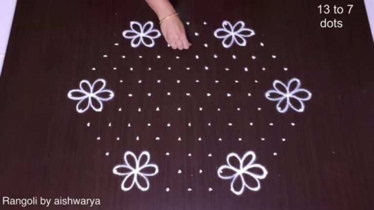 13-to-7 dot Pongal kolam