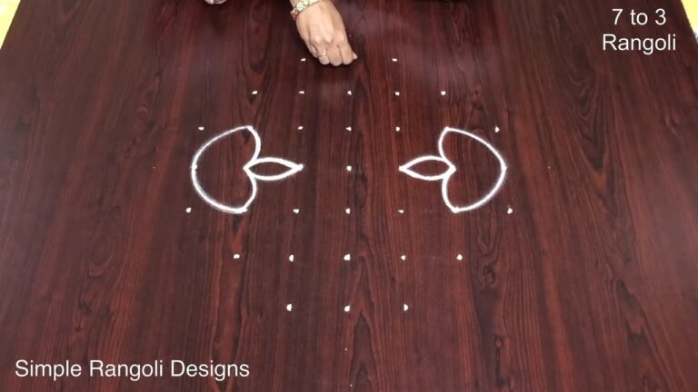 Kolam With Dots 7