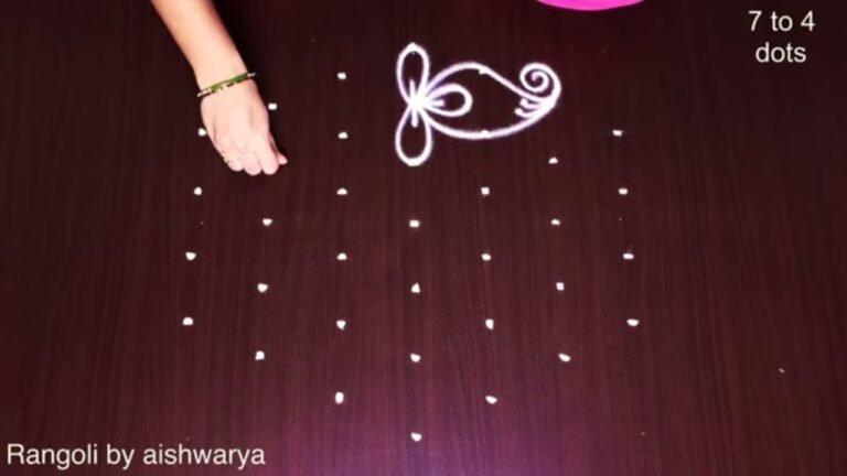 Kolangal Kolam Rangoli 7 by 4