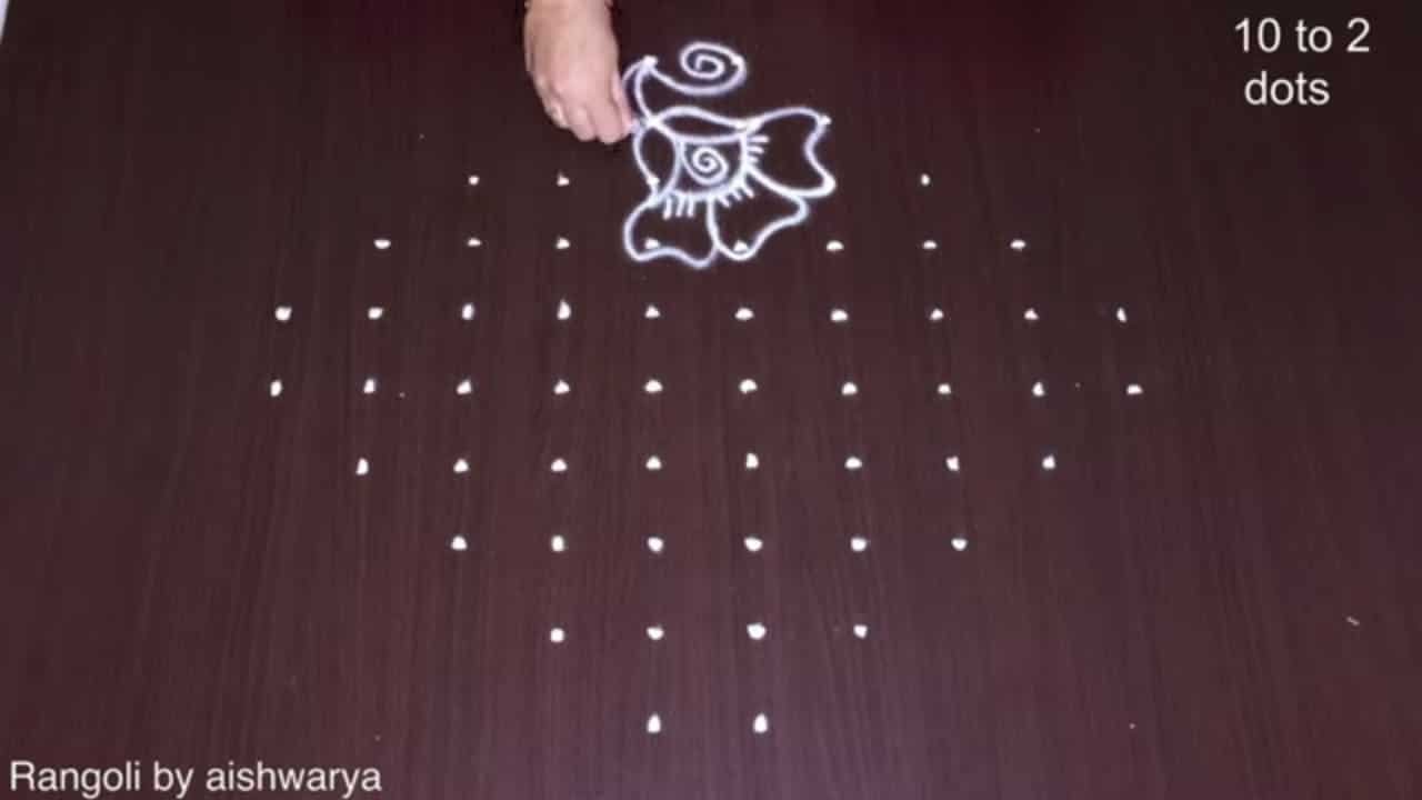 Kotha Samvatsaram Chukkala Puvvulu Muggulu