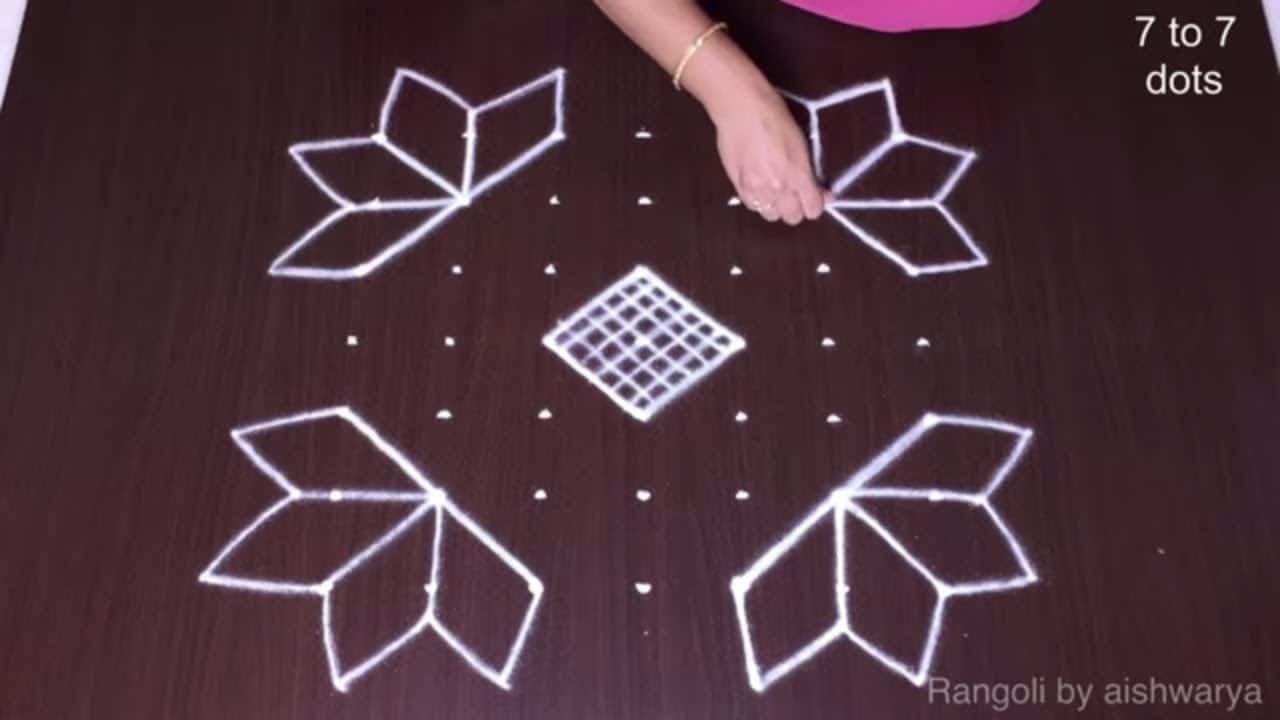 Krishna Jayanthi Kolam Designs 7