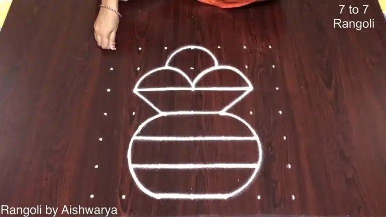 Kundala Muggulu With Dots
