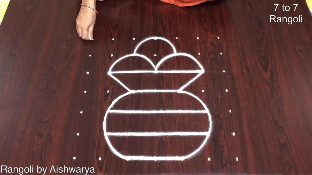 Kundala Muggulu With Dots