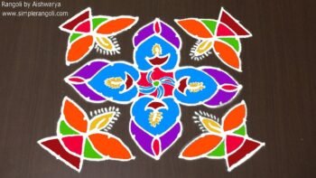 Latest 9×9 Muggulu Home Entrance