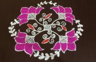 Latest Chukki Rangoli Designs With 10-2