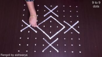 Latest Daily Rangoli Design 9-9