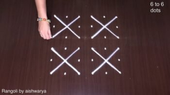 Latest Designs 6 by 6 Small Kolam