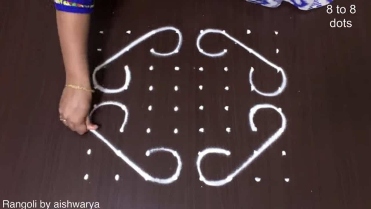 Latest Doorstep Kolams 8×8