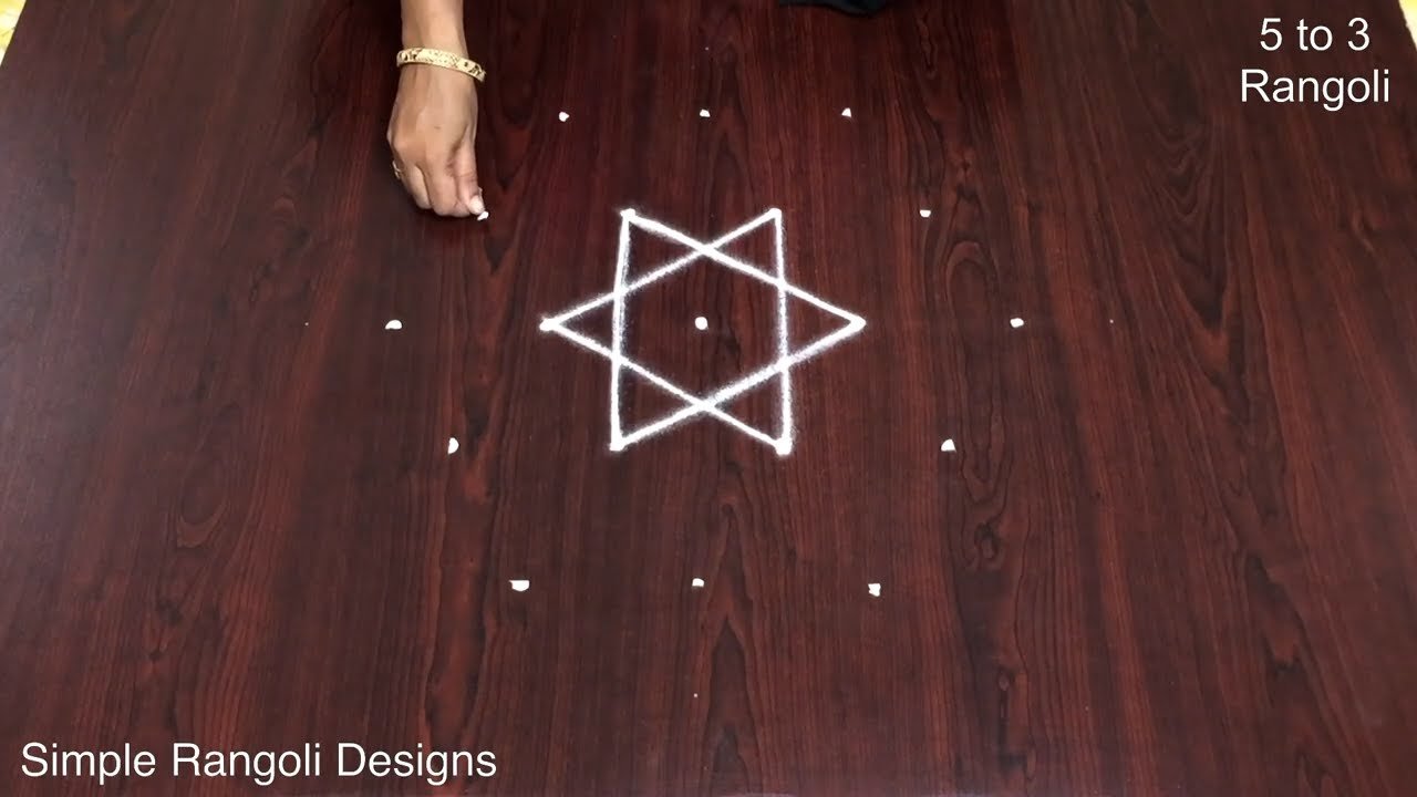 Latest Doorstep Muggulu Designs