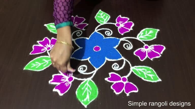 flower rangoli