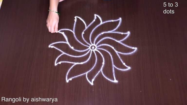 flower kolam