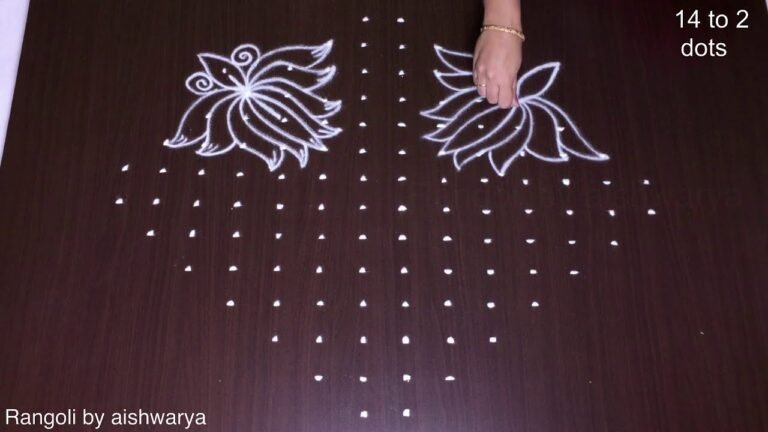 New Year rangoli