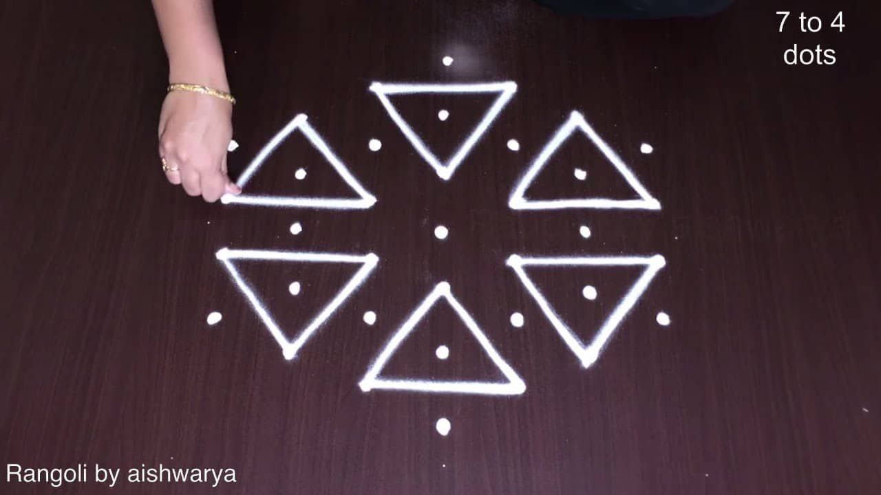 Latest Indian Art Star Rangoli