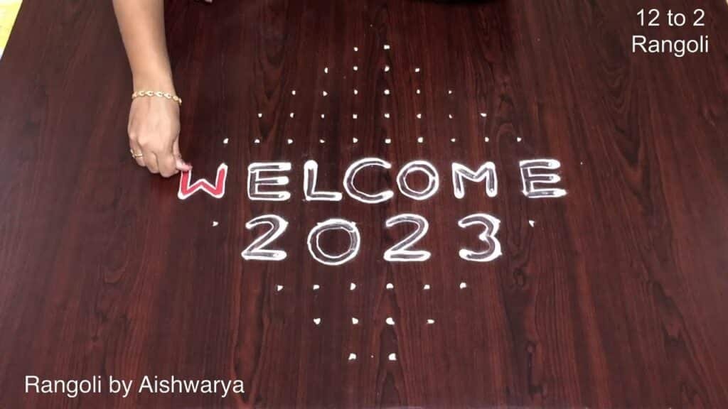 New Year 2023 kolam