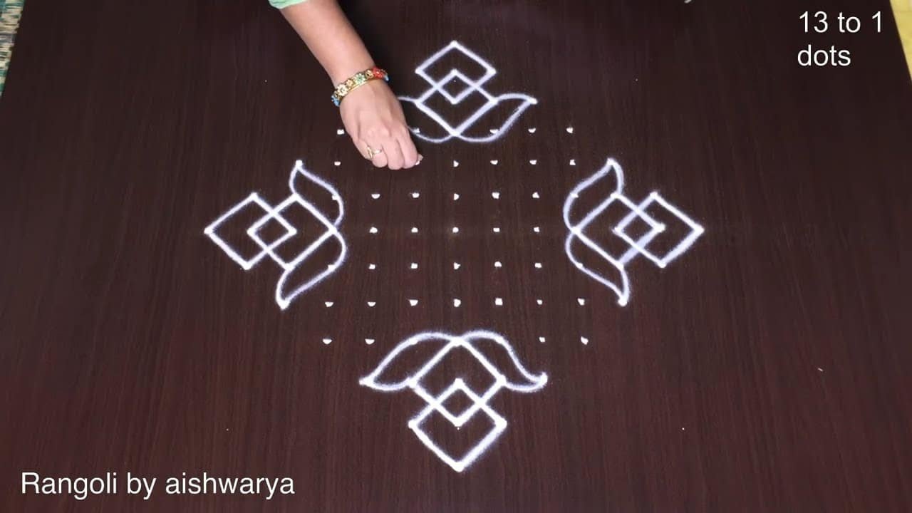 Latest Pongal Rangoli Designs