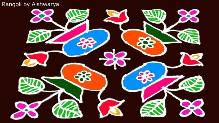10Γ10 dots rangoli