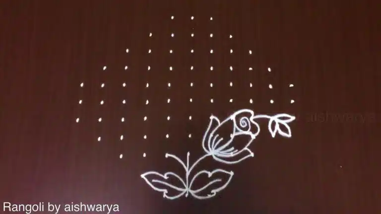 rose kolam