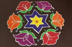 Latest Sankranti Flowers Kolam Designs 15 To 8