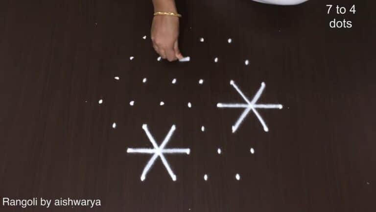 Latest Star Rangoli Designs 7-4