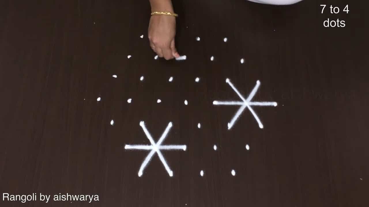 Latest Star Rangoli Designs 7-4
