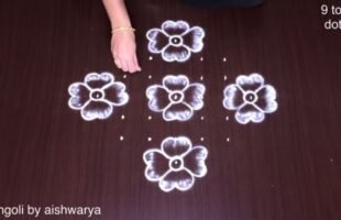 Learn Shaded Flower Rangoli