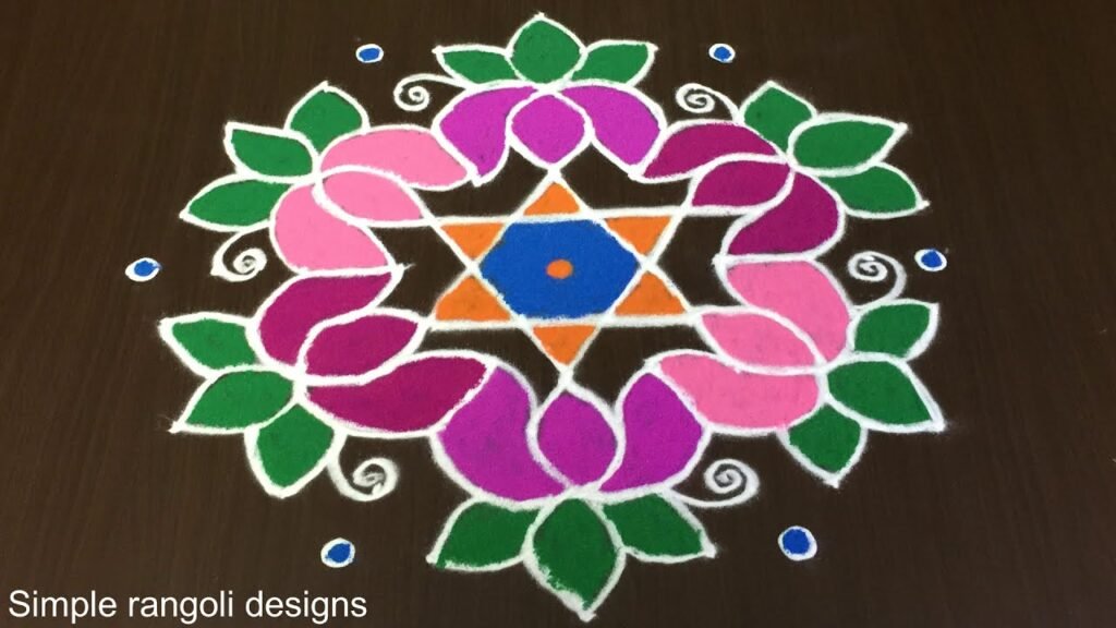 Sankranti lotus rangoli
