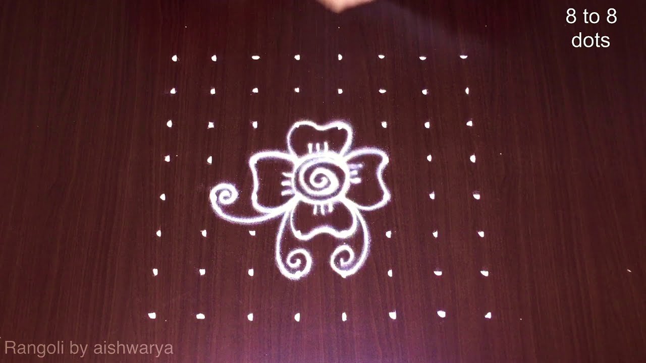 Magnificent Superb Flower Rangoli