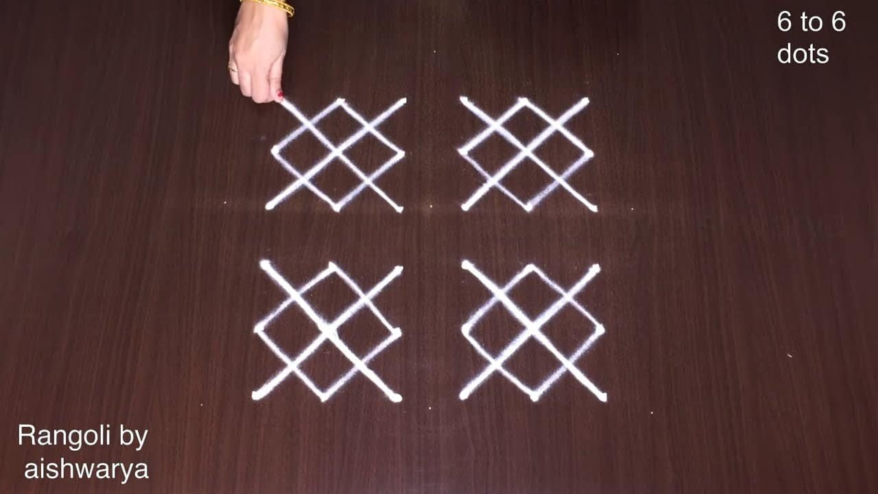 Margazhi Designs Easy Simple Apartment Kolam