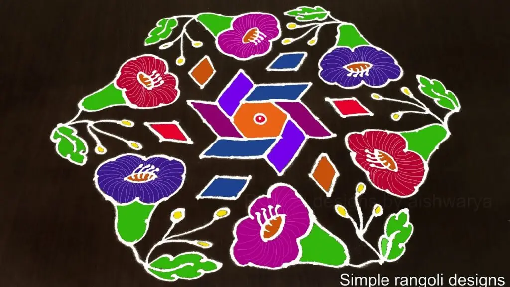 Margazhi kolam for Pongal