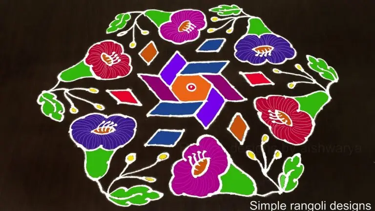 Margazhi kolam for Pongal
