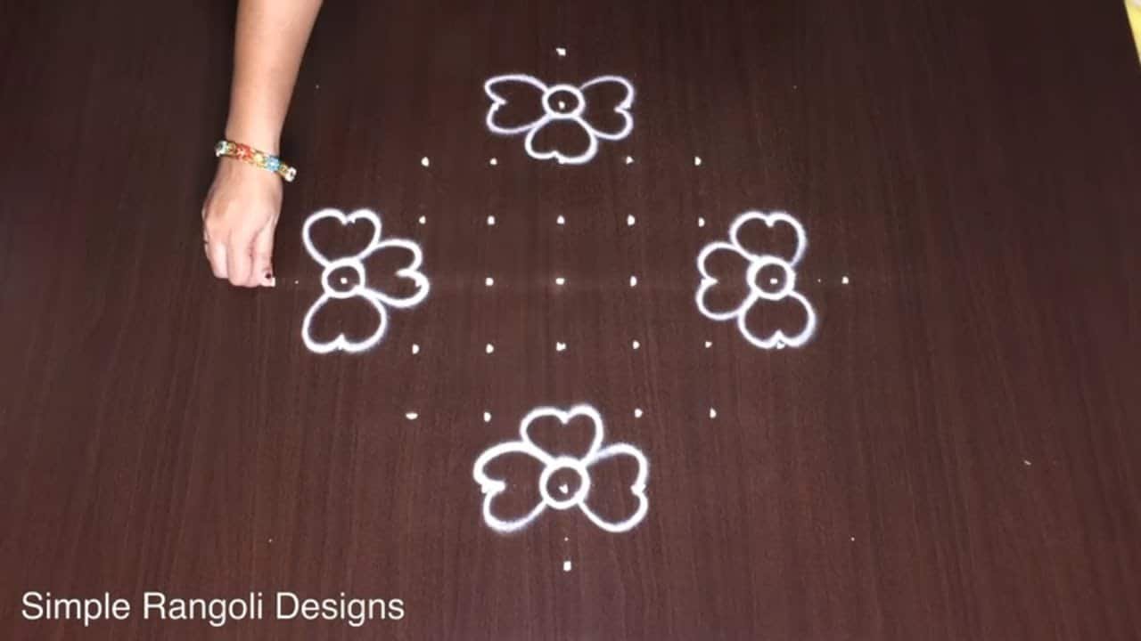 Masi Matham Special Flower Rangoli