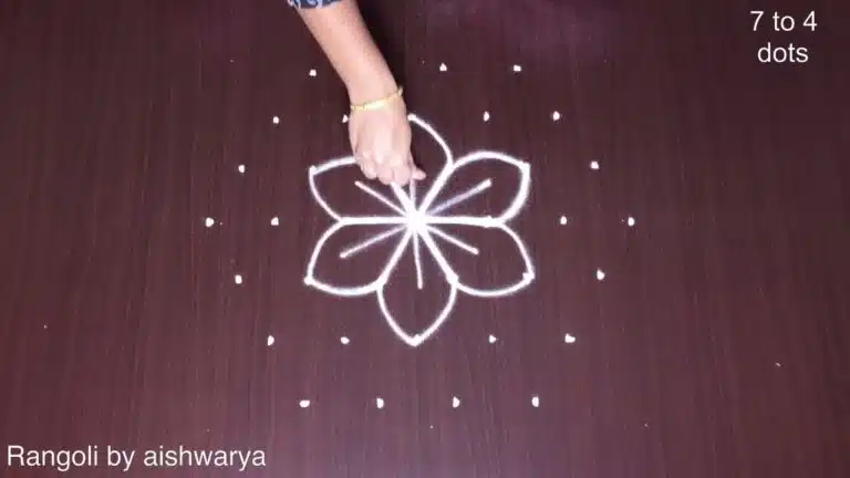 medium-size dotted kolam