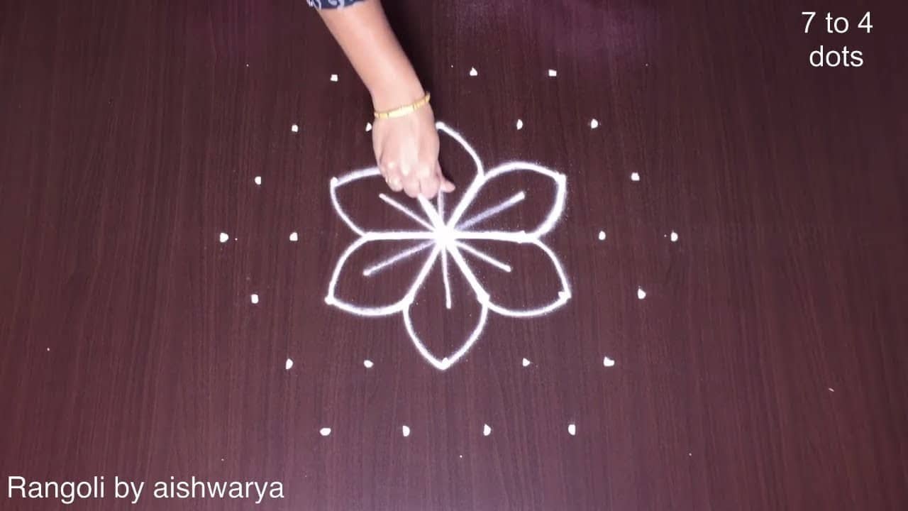 Medium Size Kolam With Dots