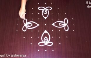 Medium Size Kolams With Dots