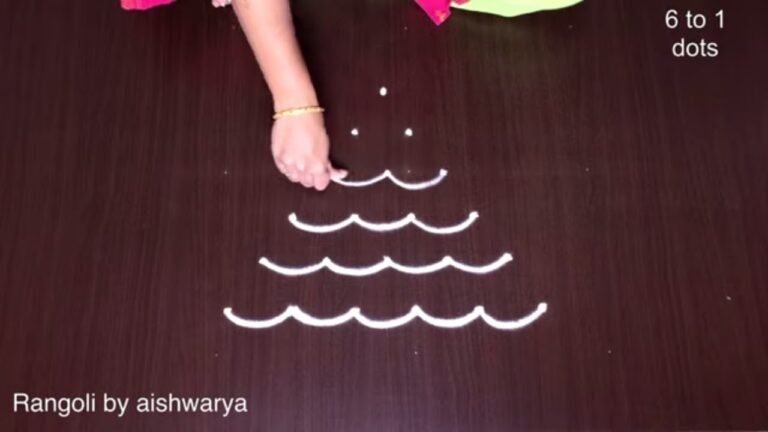 Christmas rangoli