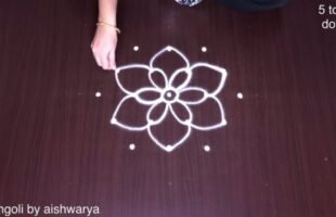Middle Dots Muggulu Apartment Kolam