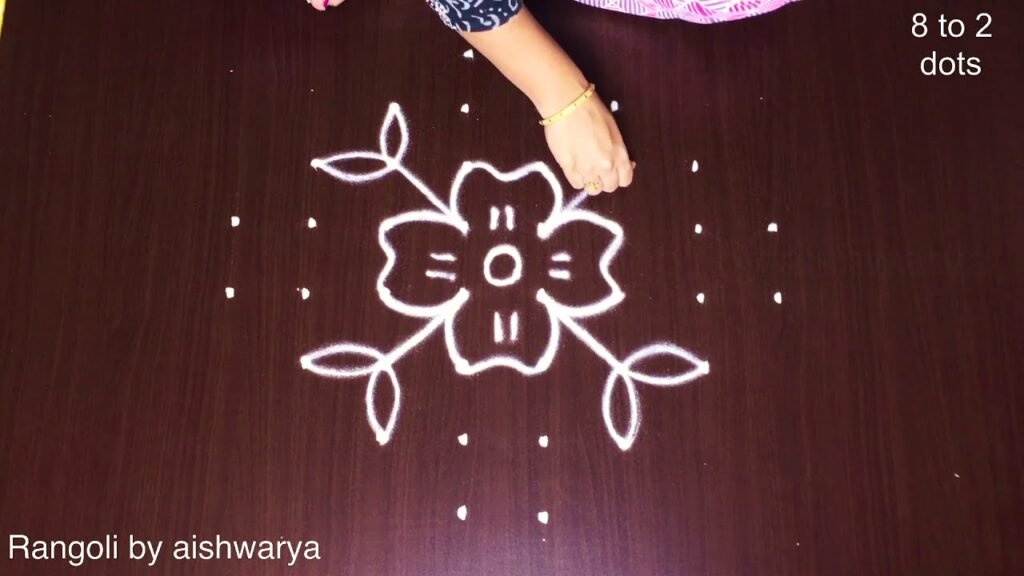 8×2×2 dots abstract rangoli