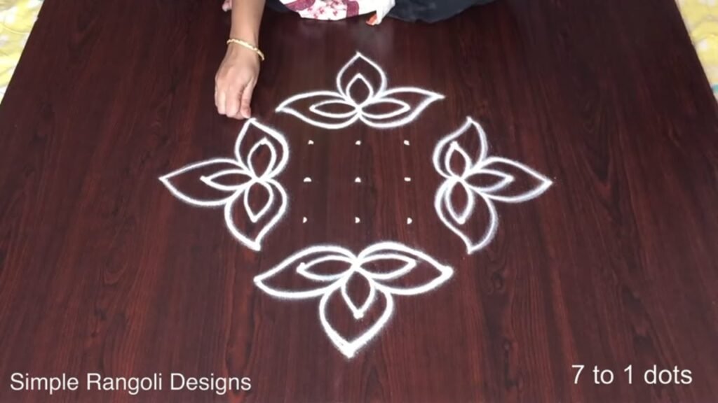 modern unique rangoli