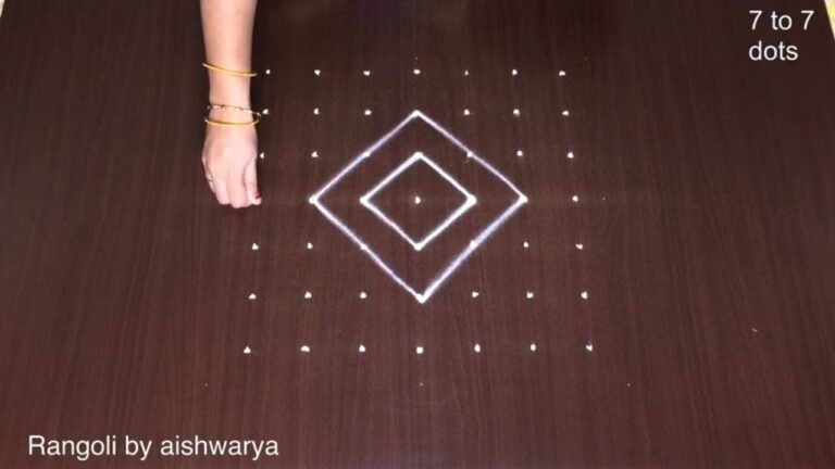 flower padi kolam