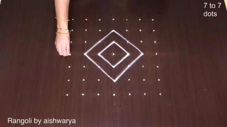flower padi kolam