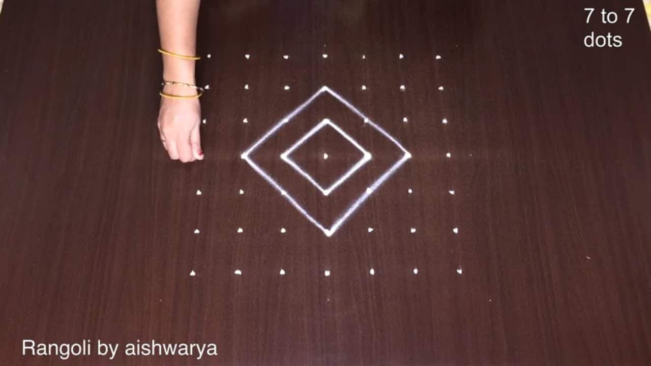 Most Beautiful Flower Padi Kolam