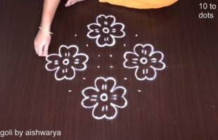 Most Satisfying Flower Rangoli Design