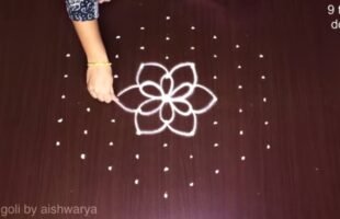 Most Satisfying Rose Flower Kolam