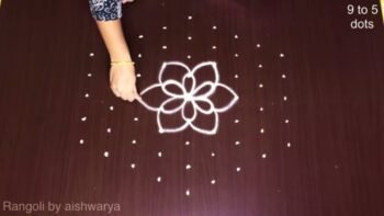 Most Satisfying Rose Flower Kolam